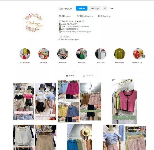 steshoppe - jastip terpercaya di ig