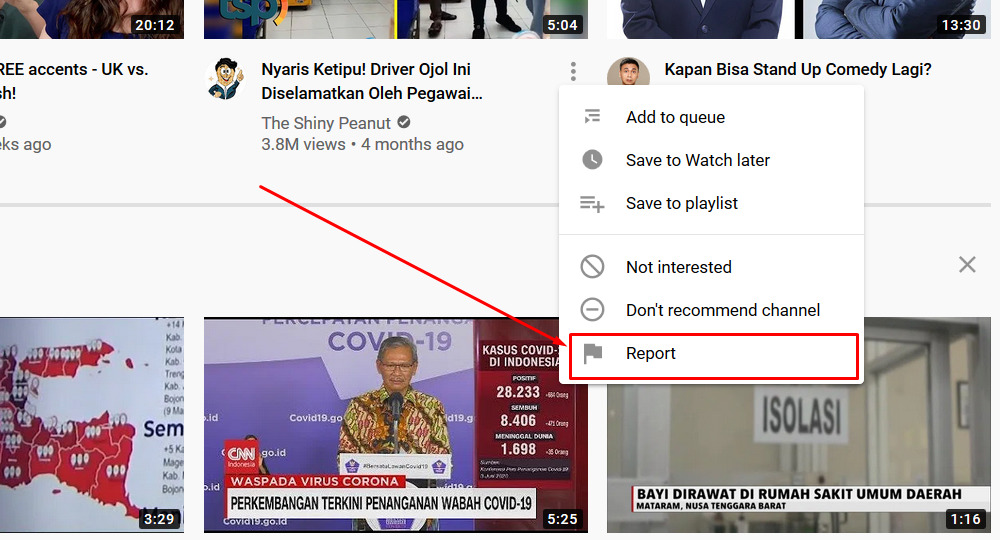 Cara menghapus video di youtube orang lain (konten duplikat)