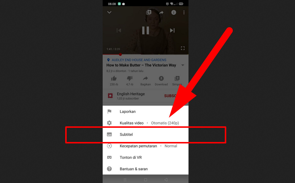 Cara menampilkan subtitle di youtube yang tidak ada subtitlenya melalui HP - via aplikasi