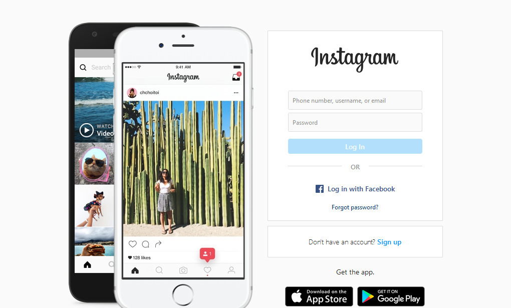 Instagram PC dari web browser