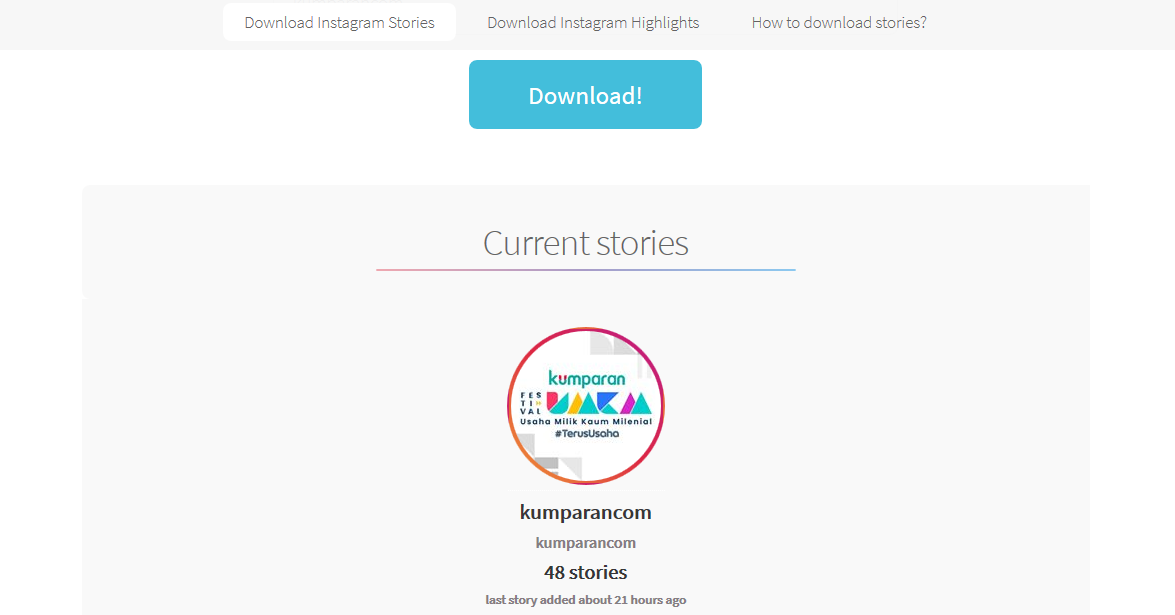 Download story instagram tanpa aplikasi