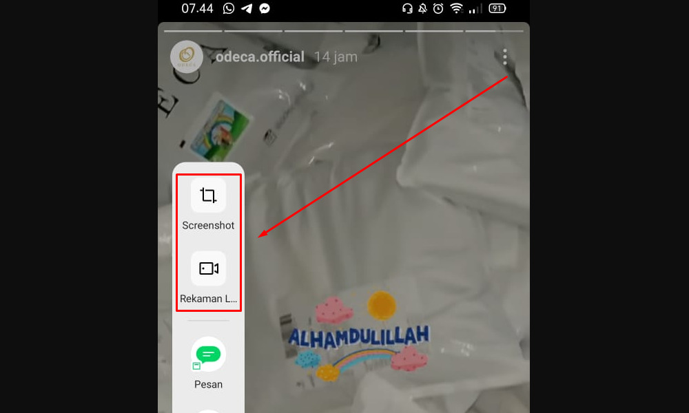 Download stories IG pakai fitur bawaan HP