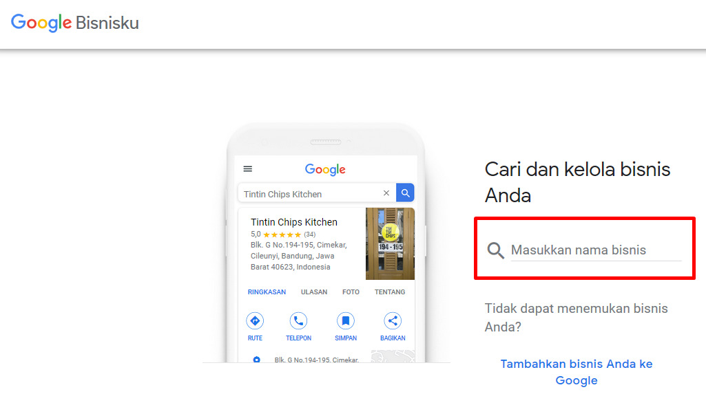 Cara mendaftarkan lokasi di Google Map - Via Google Bisnisku