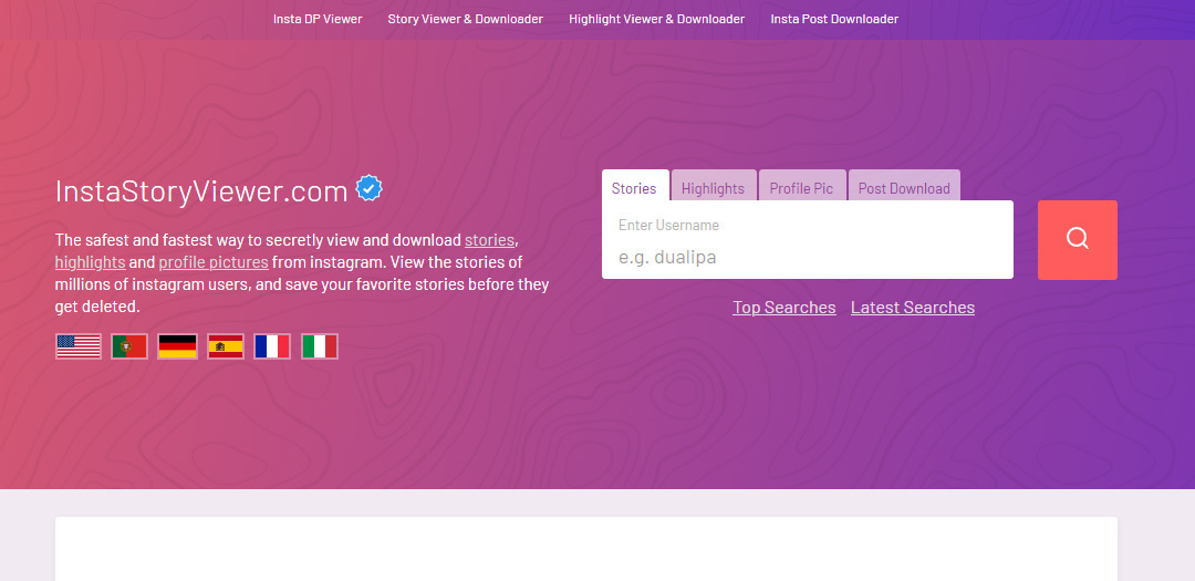Cara melihat instastory tanpa ketahuan lewat situs online - InstaStoryViewer