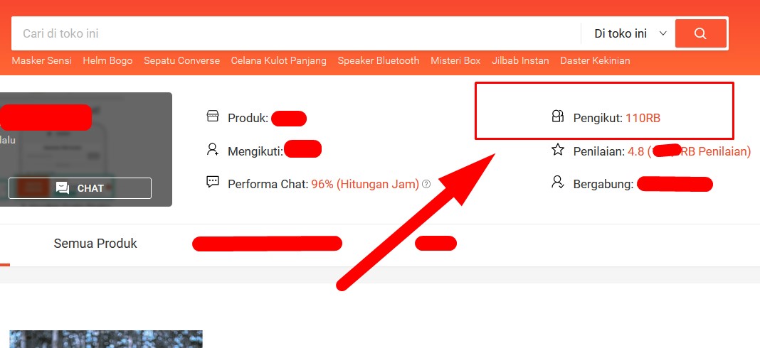 Gambar 2 - Ini keuntungan beli pengikut dari jasa tambah follower Shopee - memicu follower organik