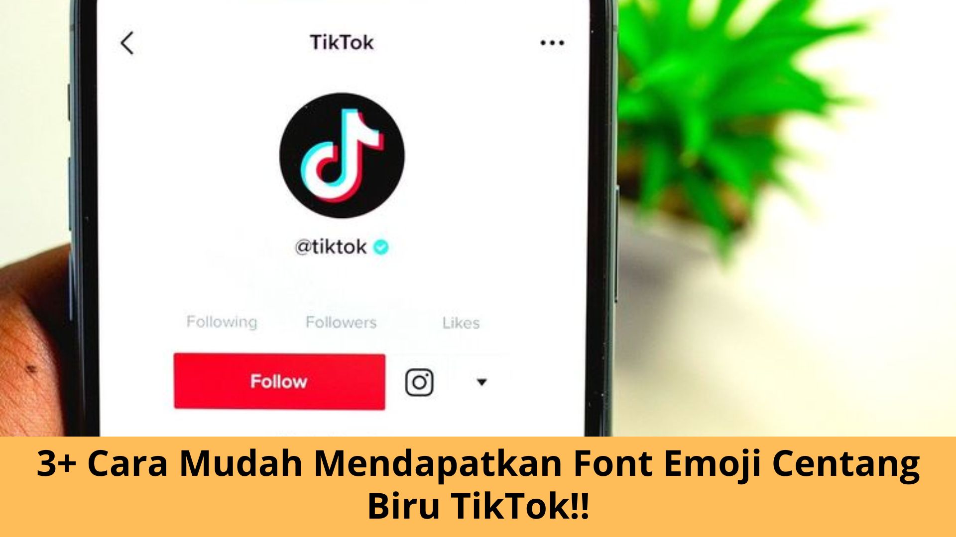 Font Emoji Centang Biru Tiktok