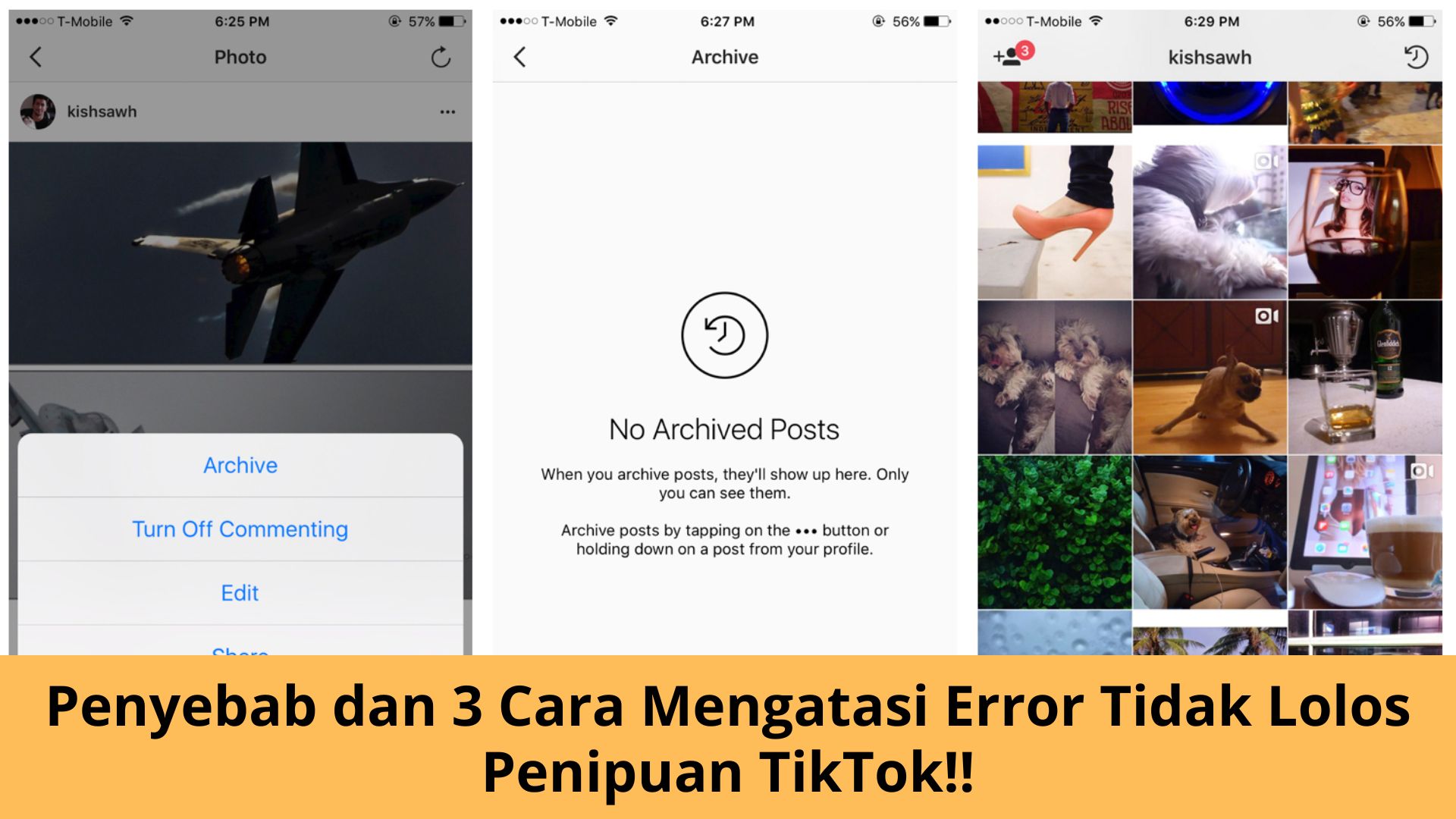 Cara Melihat Postingan Instagram yang Diarsipkan