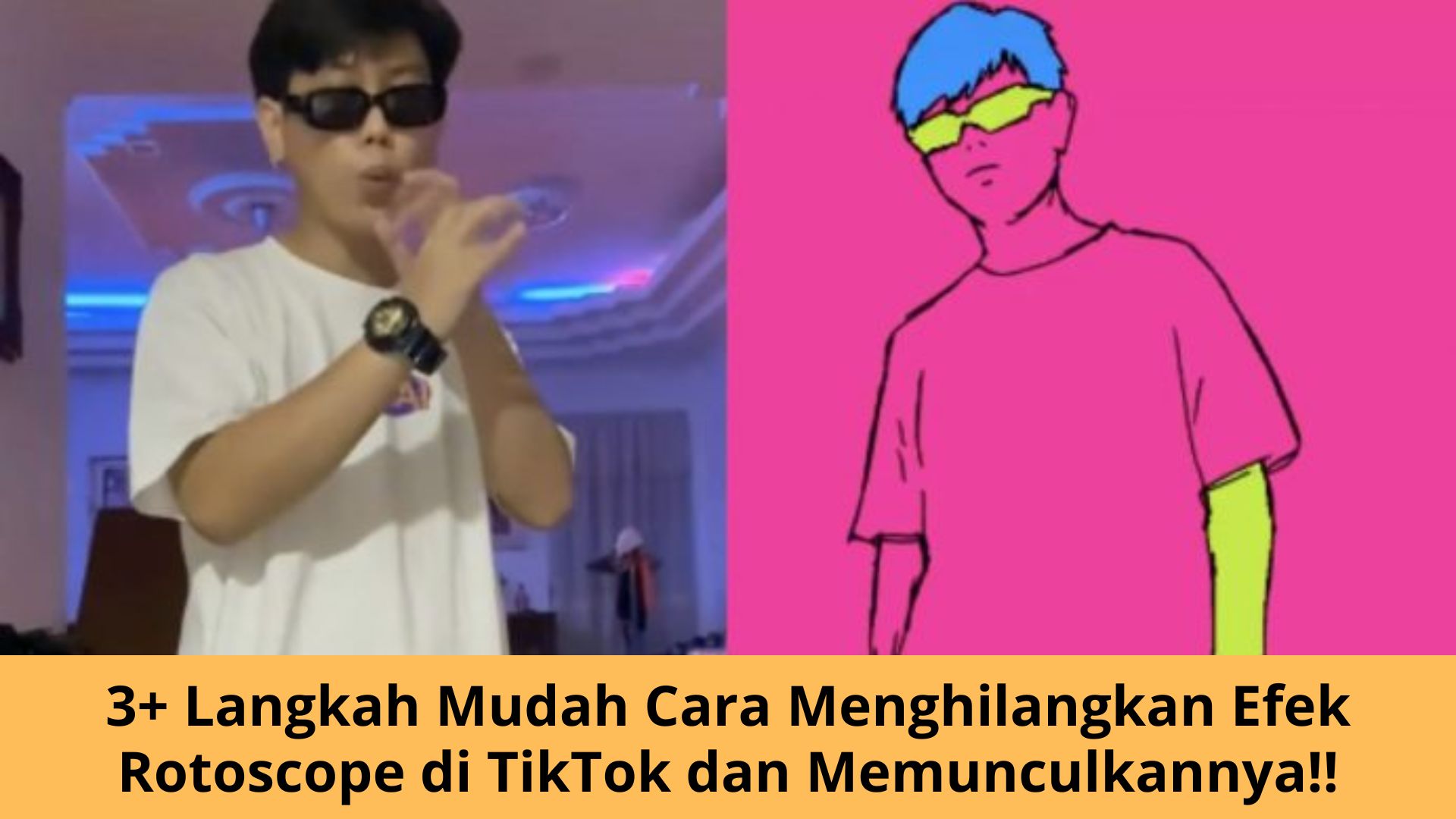 Cara Menghilangkan Efek Rotoscope di TikTok dan Memunculkannya