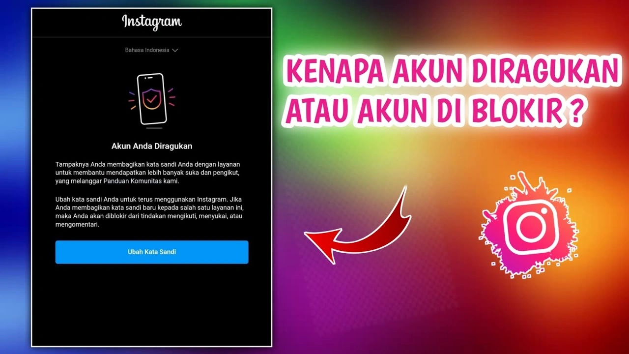 Instagram Account Security Warning