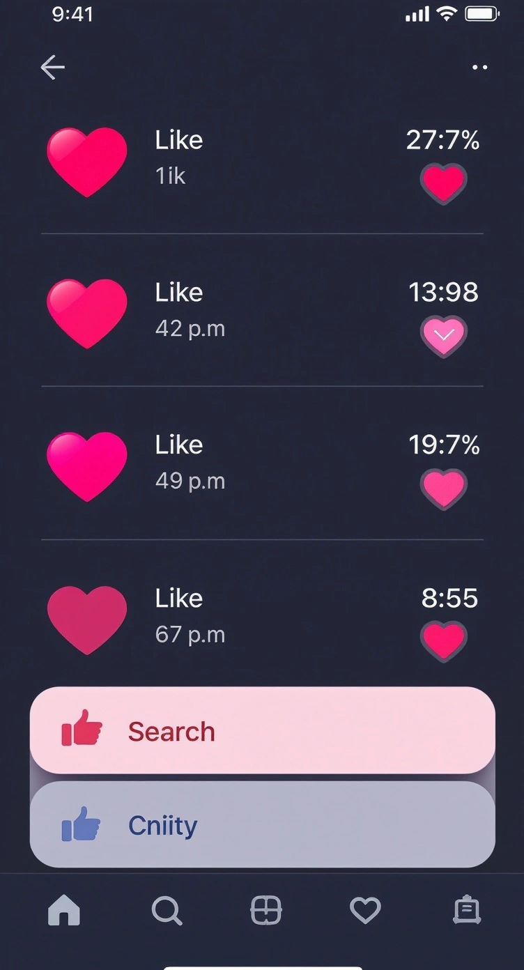 TikTok Engagement Interface