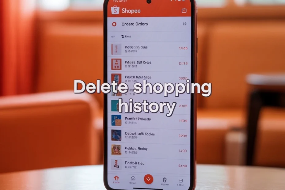 menghapus riwayat pembelian di shopee